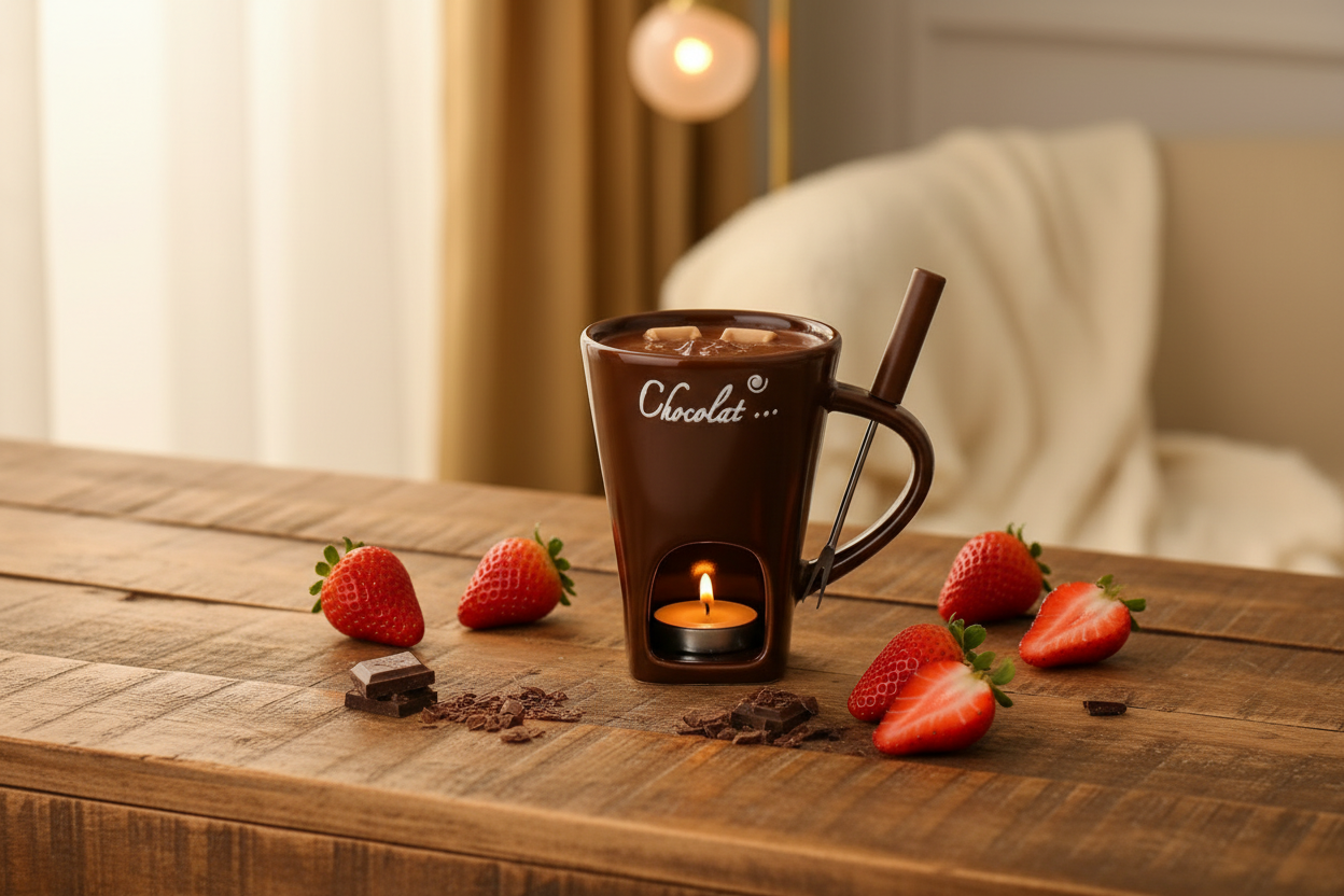 Brown Love Melts Mug in living room